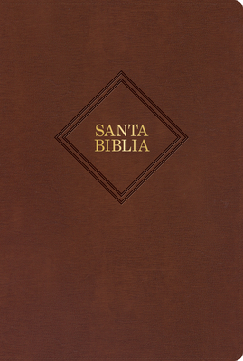 RVR 1960 Biblia letra gigante, café, piel fabricada con índice (2023 ed.): Santa Biblia Cover Image