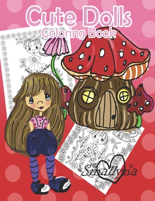 Cute Dolls Coloring Book Cover Image