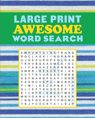 Cover for Large Print Awesome Word Search (Large Print Puzzle Books)