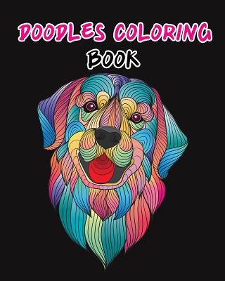 Doodles Coloring Book: Coloring Book Page for Variety of Animals Flowers and Angels Suitable for Adults or Senior Who Want to Have Meditation Cover Image