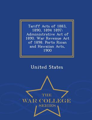 Cover for Tariff Acts of 1883, 1890, 1894 1897
