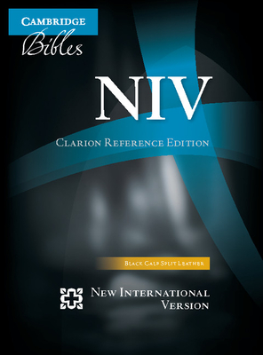 NIV Clarion Reference Bible, Black Calf Split Leather, Ni484: X  Cover Image
