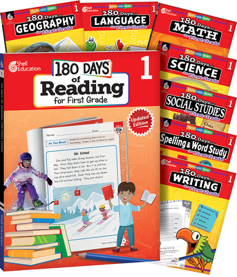 180 Days Bundle Grade 1: 8-Book Set (180 Days of Practice) Cover Image