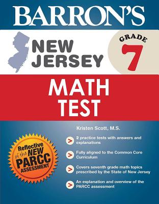New Jersey Grade 7 Math Test (Barron's Test Prep NJ) Cover Image