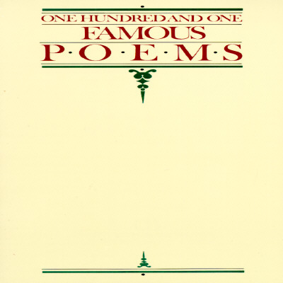 101 Famous Poems Cover Image