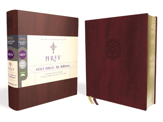 Nrsv, Holy Bible, XL Edition, Leathersoft, Burgundy, Comfort Print By Zondervan Cover Image