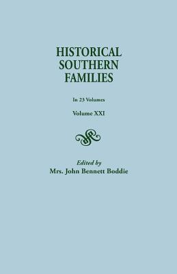 Historical Southern Families. in 23 Volumes. Volume XXI Cover Image