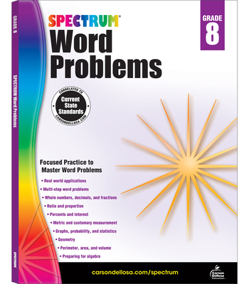 Spectrum Word Problems, Grade 8 By Spectrum (Compiled by) Cover Image