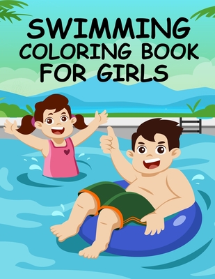 swimming Coloring book For Girls: swimming Coloring book Cover Image