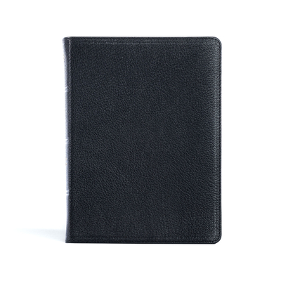 CSB Pastor's Bible, Verse-by-Verse Edition, Holman Handcrafted Collection, Black Premium Goatskin By CSB Bibles by Holman Cover Image