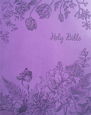 Kjver Sword Study Bible Giant Print Designer Purple Ultrasoft Indexed: King James Version Easy Read By Whitaker House Cover Image