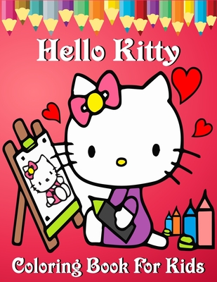hello kitty valentines coloring pages