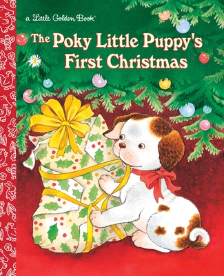 The Poky Little Puppy's First Christmas (Little Golden Book) Cover Image