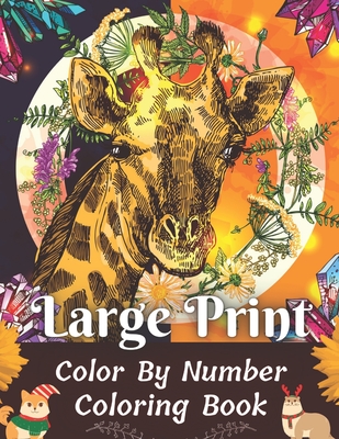 Download Large Print Color By Number Coloring Book Adult Color By Numbers Book In Large Print For Easy And Relaxing Recharge And Refresh Yourself Brookline Booksmith