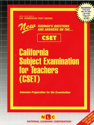 California Subject Examination For Teachers (CSET) (Admission Test Series #134) By National Learning Corporation Cover Image