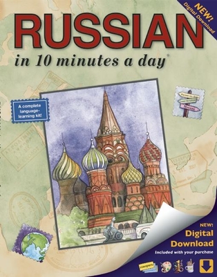 Russian in 10 Minutes a Day: Language Course for Beginning and Advanced Study. Includes Workbook, Flash Cards, Sticky Labels, Menu Guide, Software, By Kristine K. Kershul Cover Image