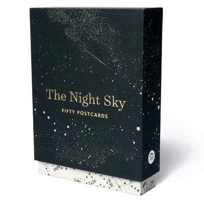The Night Sky: Fifty Postcards (50 designs; archival images, NASA ephemera, photographs, and more in a gold foil stamped keepsake box;) By Princeton Architectural Press Cover Image