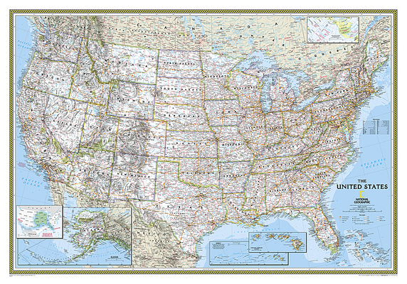  USA Map for Kids - Laminated - United States Wall