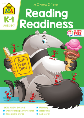 School Zone Reading Readiness Grades K-1 Workbook