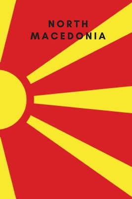 North Macedonia: Country Flag A5 Notebook to write in with 120 pages Cover Image