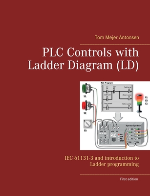 PLC Controls with Ladder Diagram (LD): IEC 61131-3 and introduction to Ladder programming By Tom Mejer Antonsen Cover Image