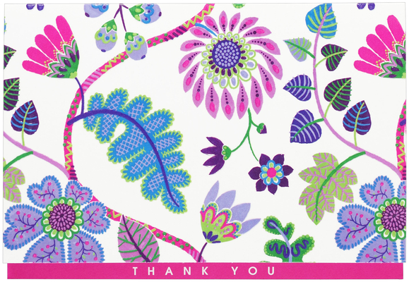 Fantasy Floral Thank You Notes Cover Image