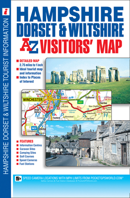 Hampshire, Dorset & Wiltshire A-Z Visitors' Map Cover Image