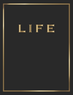 Life: Gold and Black Decorative Book - Perfect for Coffee Tables, End Tables, Bookshelves, Interior Design & Home Staging Ad By Contemporary Interior Styling Cover Image