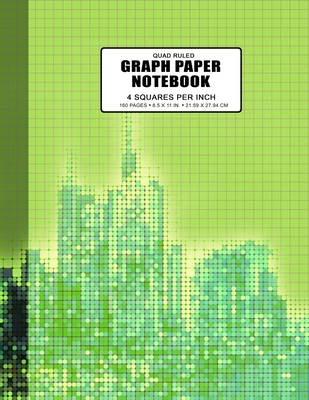 Graph Paper Notebook: Quad Ruled 4 Squares Per Inch Grid Paper Notebook, 160 Pages, Large Size 8.5 x 11 Inches, Math Graph Notebook for Stud Cover Image