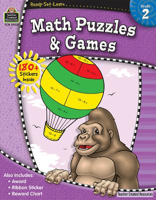 Ready-Set-Learn: Math Puzzles and Games Grd 2 [With 150+] By Teacher Created Resources Cover Image