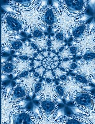 Fractal Photo Art Notebook: Splash of Water 6: A fractal image notebook made from a photo of a clear blue splash of water, and filled with college Cover Image