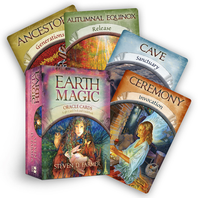 Earth Magic Oracle Cards: A 48-Card Deck and Guidebook By Steven D. Farmer Cover Image