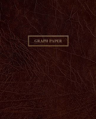 Graph Paper: Executive Style Composition Notebook - Old Brown Leather Style, Softcover - 7.5 x 9.25 - 100 pages (Office Essentials) By Birchwood Press Cover Image