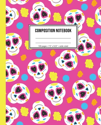 Composition Notebook: Cinco De Mayo Sugar Skull Notebook Cover Image