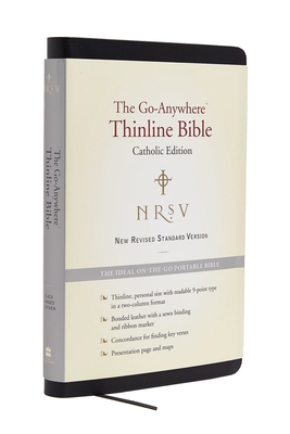 NRSV Go-Anywhere Thinline Bible Catholic Edition (Bonded Leather Black) Cover Image