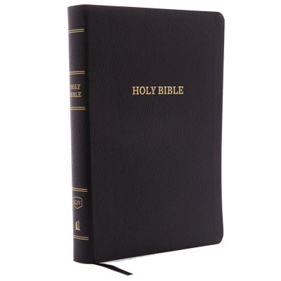 KJV, Reference Bible, Giant Print, Bonded Leather, Black, Red Letter Edition Cover Image
