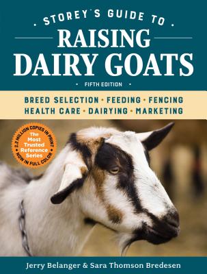 Storey's Guide to Raising Dairy Goats, 5th Edition: Breed Selection, Feeding, Fencing, Health Care, Dairying, Marketing (Storey’s Guide to Raising) By Jerry Belanger, Sara Thomson Bredesen Cover Image