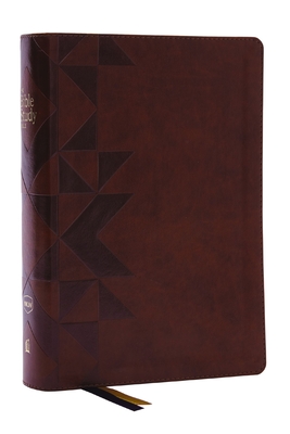 Nkjv, the Bible Study Bible, Leathersoft, Brown, Comfort Print: A Study Guide for Every Chapter of the Bible Cover Image