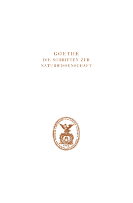 Goethe. Die Schriften Zur Naturwissenschaft (Leopoldina): Abt. 2, Band 1a, Ergänzungen Und Erläuterungen (Goethe / Schriften Zur Naturwissenschaft) Cover Image