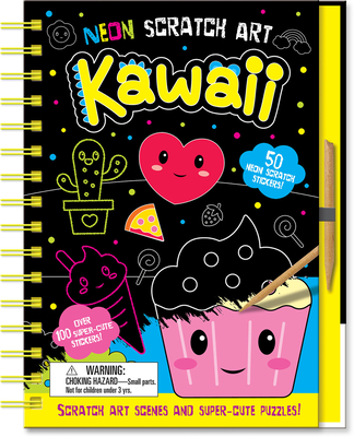 Kawaii (Neon Scratch Art)