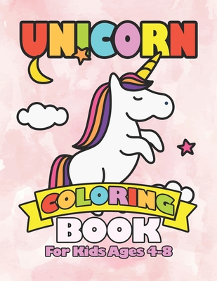 Unicorn coloring book for kids ages 4-8 US edition: Magical