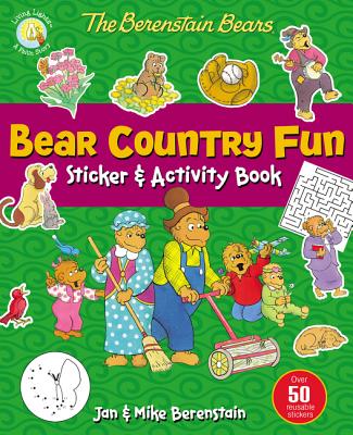 The Berenstain Bears Bear Country Fun Sticker and Activity Book By Jan Berenstain, Mike Berenstain Cover Image