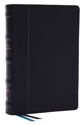 Encountering God Study Bible: Insights from Blackaby Ministries on Living Our Faith (Nkjv, Black Genuine Leather, Red Letter, Comfort Print) Cover Image