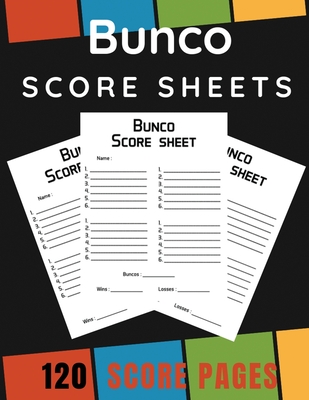 Bunco Score Sheets: Game Record Keeper Notebook makes it easy to keep track of scores for the popular dice game of Bunco.