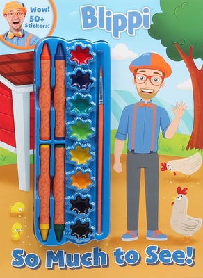 Blippi: So Much to See! (Color & Activity with Crayons and Paint) By Editors of Studio Fun International Cover Image