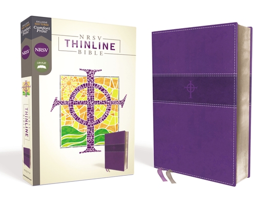 Nrsv, Thinline Bible, Leathersoft, Purple, Comfort Print By Zondervan Cover Image