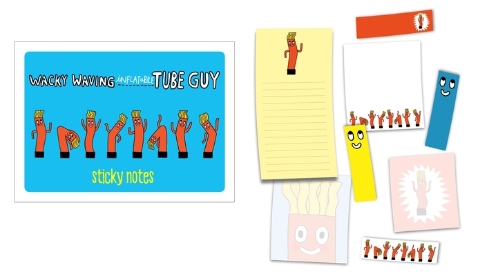 Wacky Waving Inflatable Tube Guy Sticky Notes: 488 Notes to Stick and Share By Gemma Correll (By (artist)) Cover Image