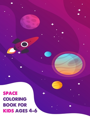 Space coloring book: For Kids, Boys, Girls. Fun Pages to Color with  Astronaut, Planets, Spaceships, Satellites, Moon Landing, Rocket Launch  (Paperback)