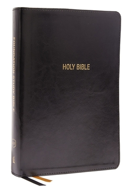 Kjv, Foundation Study Bible, Large Print, Leathersoft, Black, Red Letter, Thumb Indexed, Comfort Print: Holy Bible, King James Version Kjv, Foundation Study Bible, Large Print, Leathersoft, Black, Red Letter, Thumb Indexed, Comfort Print: Holy Bible, King James Version cover