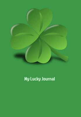 My Lucky Journal: Four Leaf Clover Design with 110 Lined Pages (6 x 9) Cover Image